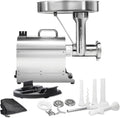 Pro Series Electric Meat Grinder, Commercial Grade, 1120 Watts, 1.5 HP, 14lbs. Per Minute, Stainless Steel (10-2201-W)