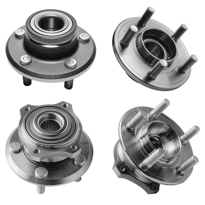 Detroit Axle - RWD Front & Rear Wheel Bearing Hubs for 05-09 Chrysler 300
