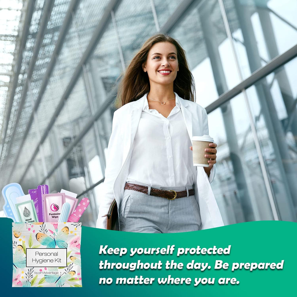 Menstrual Kit All-in-One 10 Pack | Convenience on The Go | Period Kit Pack for Travelling, Tweens & Teenager |