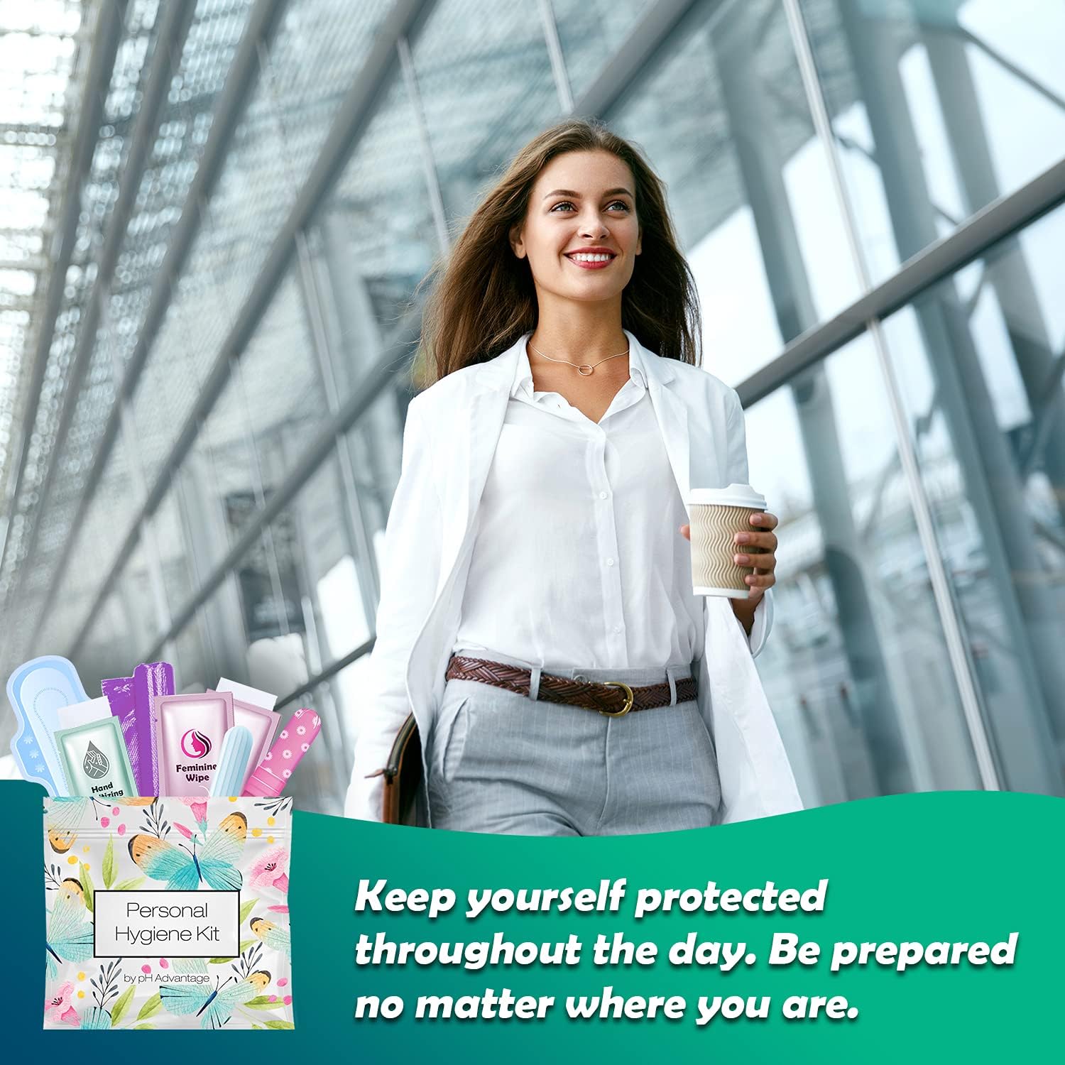 Menstrual Kit All-in-One 10 Pack | Convenience on The Go | Period Kit Pack for Travelling, Tweens & Teenager |