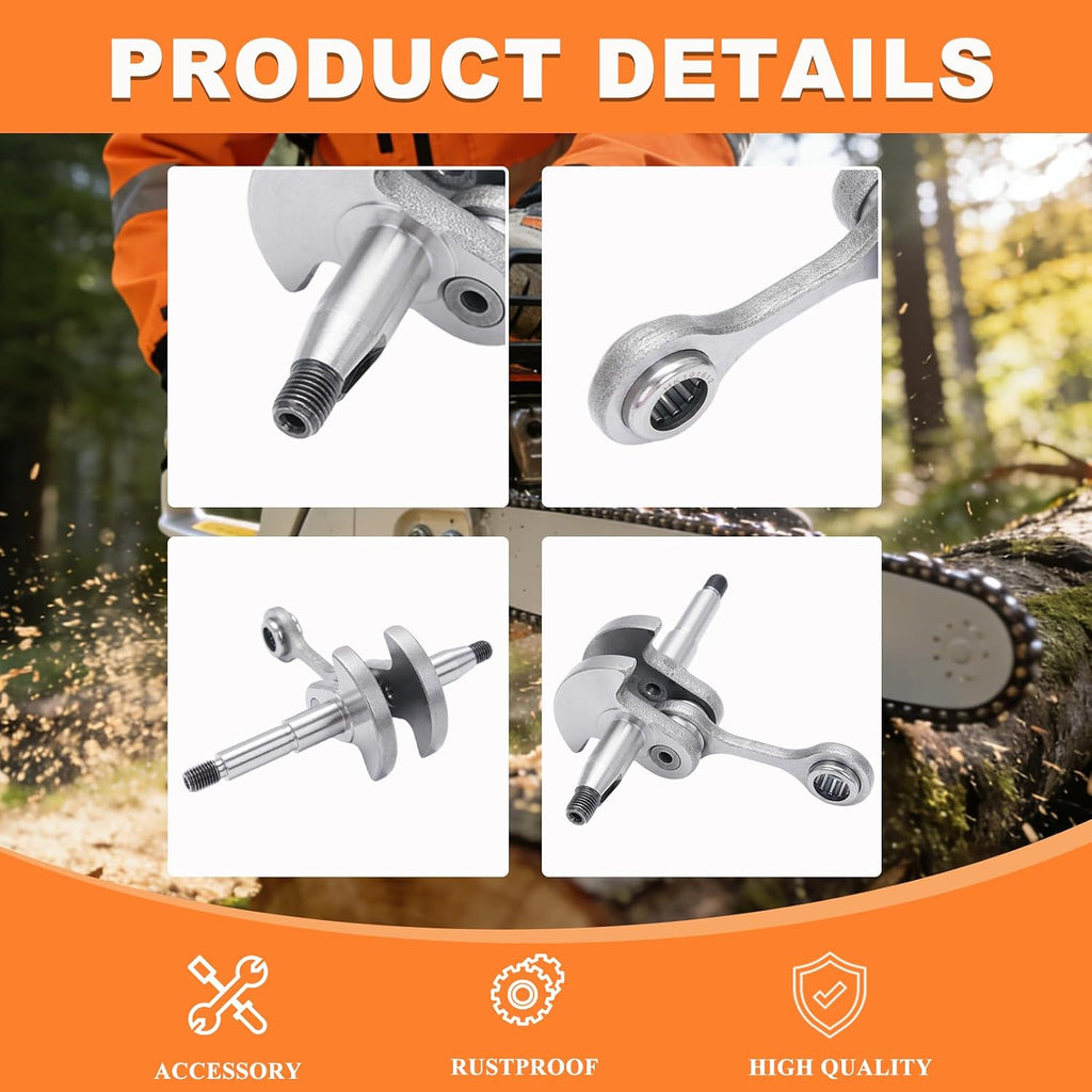 MS194T MS193T Crankshaft Ball Bearings Seals Kit for Stihl MS194T MS193T MS194 MS193 MS 194T 193T Gas Top Handle Chainsaw Parts 1137 030 0402, 9503-003-0239, 9639-003-1205