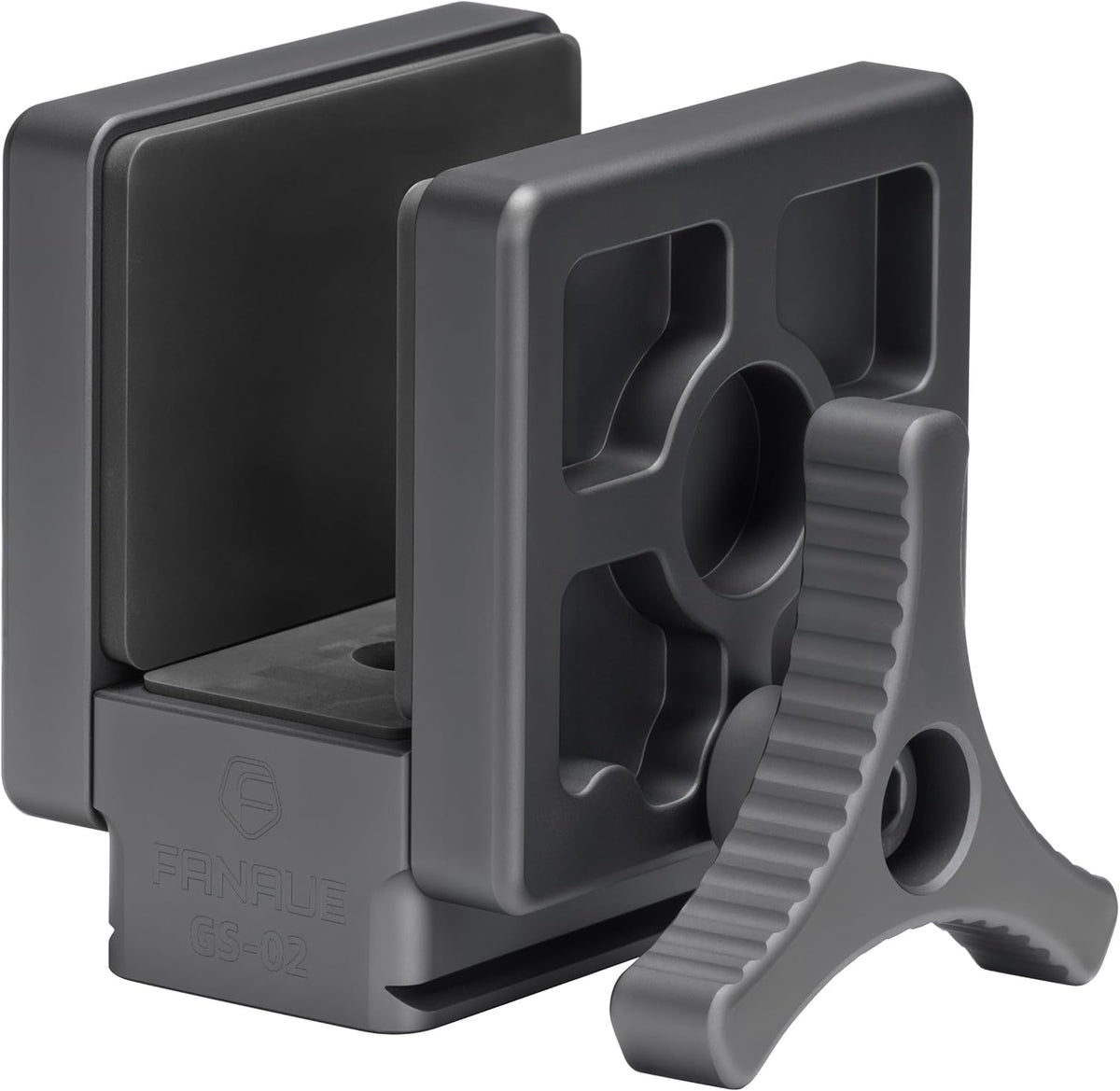 Rifle Saddle Mount, Mlok Arca Swiss Quick Release Rail Clamp with 1/4" & 3/8" Screws for Hunting Shooting