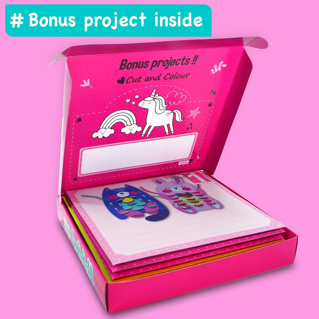 Unicorn Craft Kits for Kids Ages 4-8 – 21 Projects in 1 Craft Box for Kids – All Inclusive No Mess Arts and Crafts