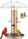 6-Port Tube Bird Feeder for Outdoors Hanging