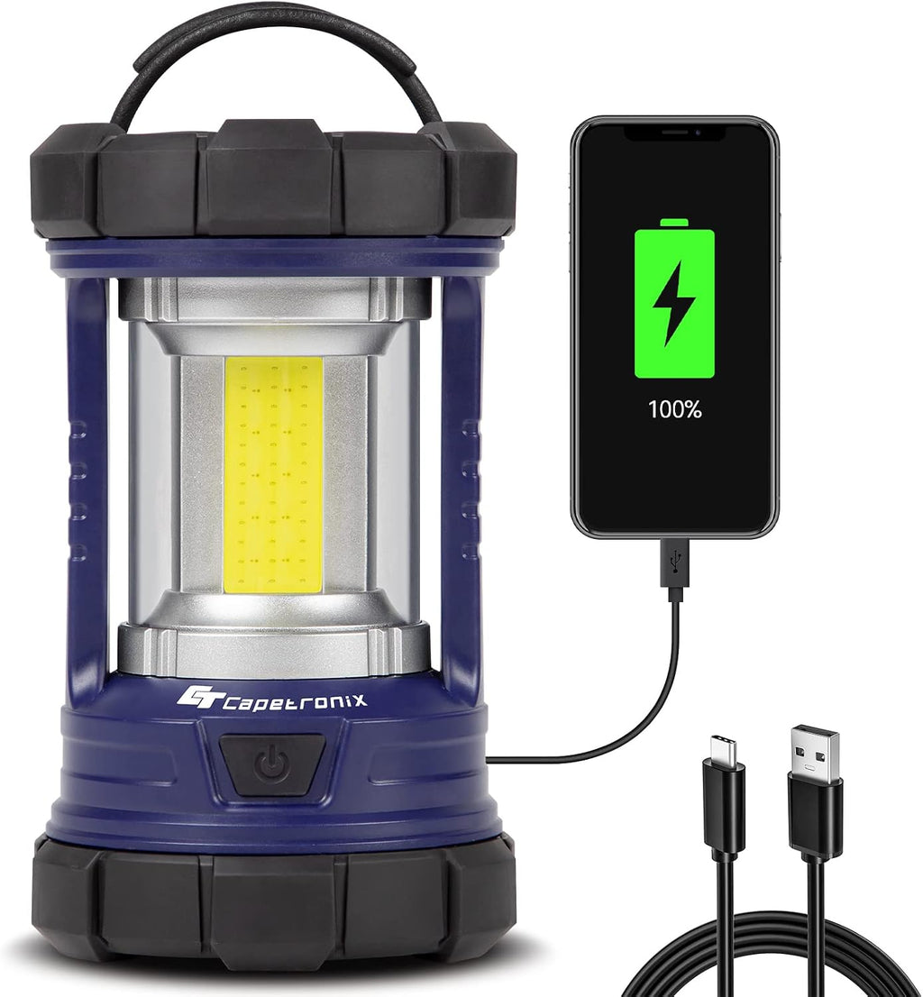 Camping Lantern, 3200LM LED Lanterns for Power Outages, 4600mAh Phone Charger & Rechargeable Lantern, 5 Light Modes