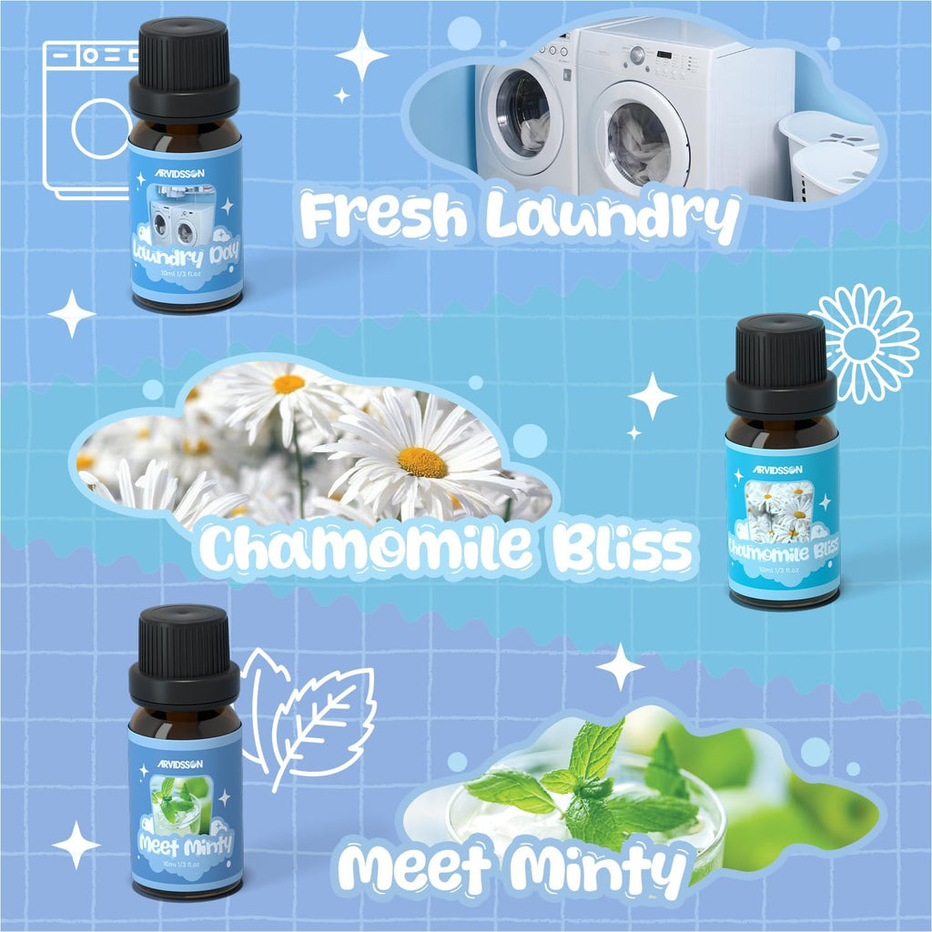 Laundry Collection Essential Oil Set, Use with Wool Dryer Balls