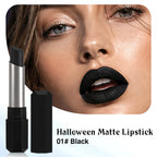 Halloween Black Lipstick,Cream Matte Lipstick Face Paint Stick