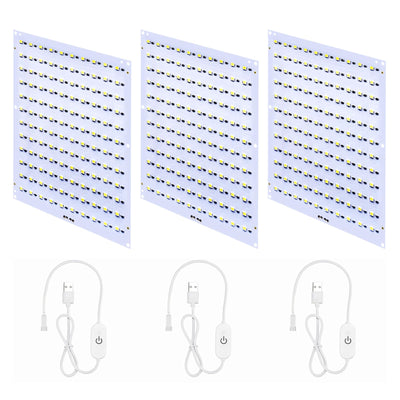 Upgrade 3PCS CMYK LED Backlight Board Kit FAZ007 for Bambu Lab Makerworld Accessories,Control Brightness USB Dimmer
