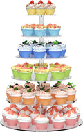 6 Tier Cupcake Stand Clear Acrylic Cupcake Tower for 60 Cupcakes