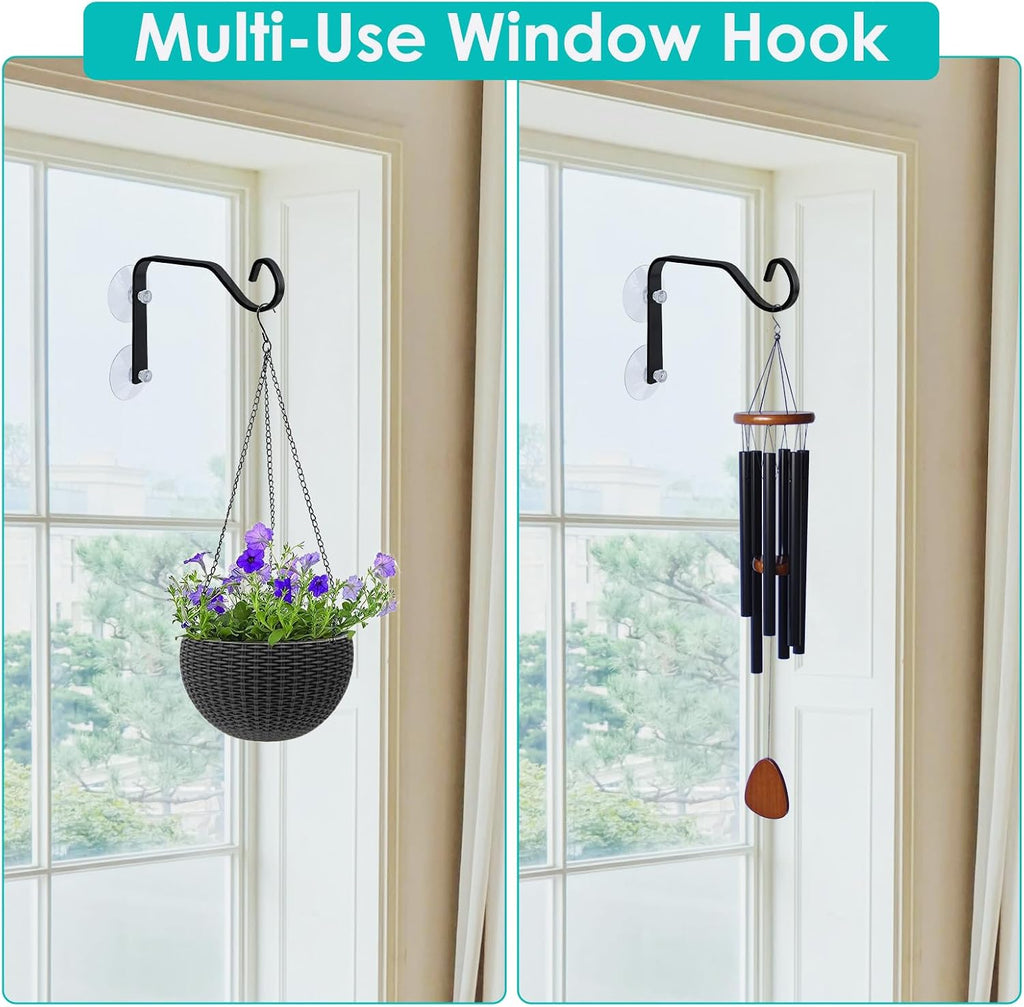 Heavy-Duty Window Suction Cup with Hanger, Window Mounted Wildlife, Hummingbird, Bird Feeders, Decorative Birdhouses