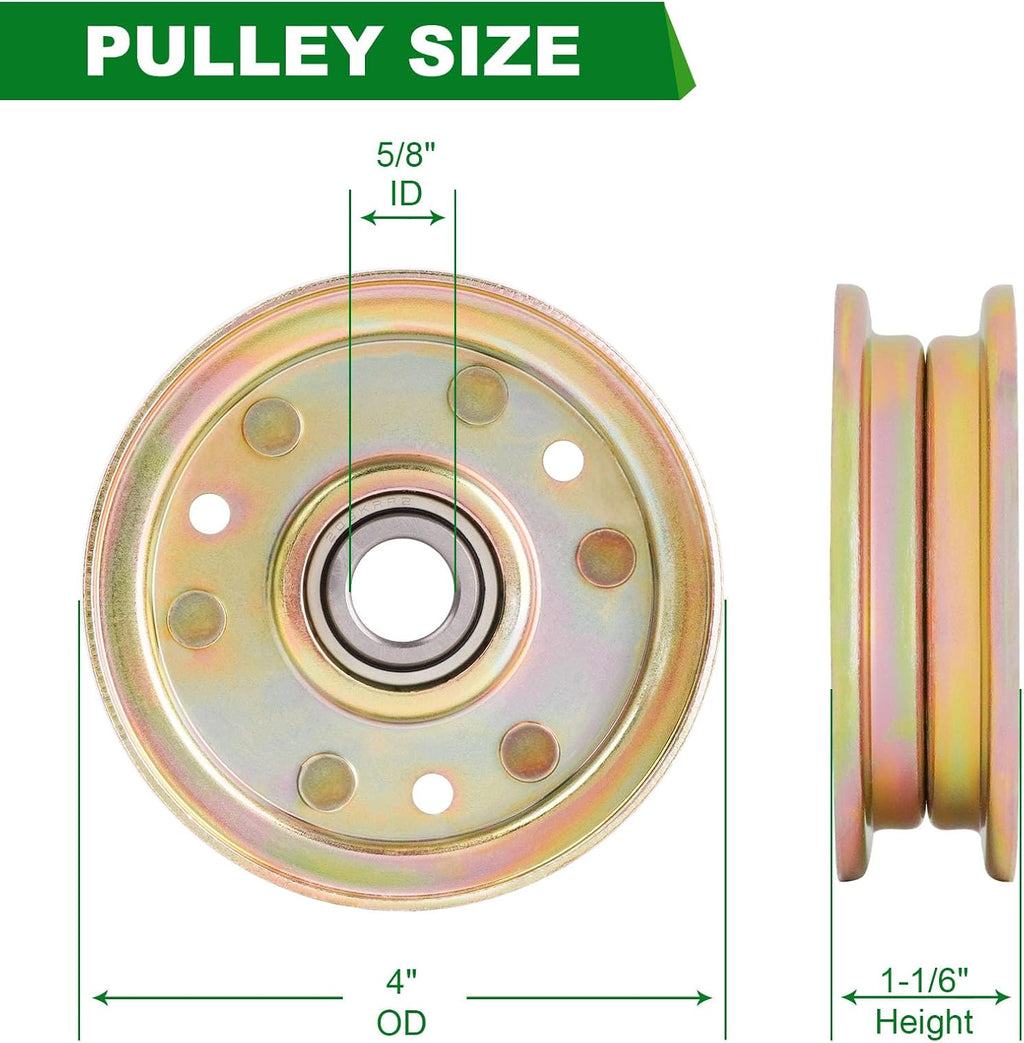 164090 Idler Pulley Fit for King Kutter RFM Series 4' 5' and 6' Finish Mowers