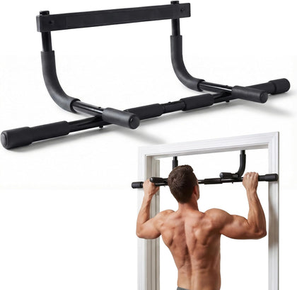 Pull Up Bar for Doorway - Upto 250 Lbs Capacity, No Screwing or Slipping, Hanging Pullup & Chin Up Bar for Door Frame