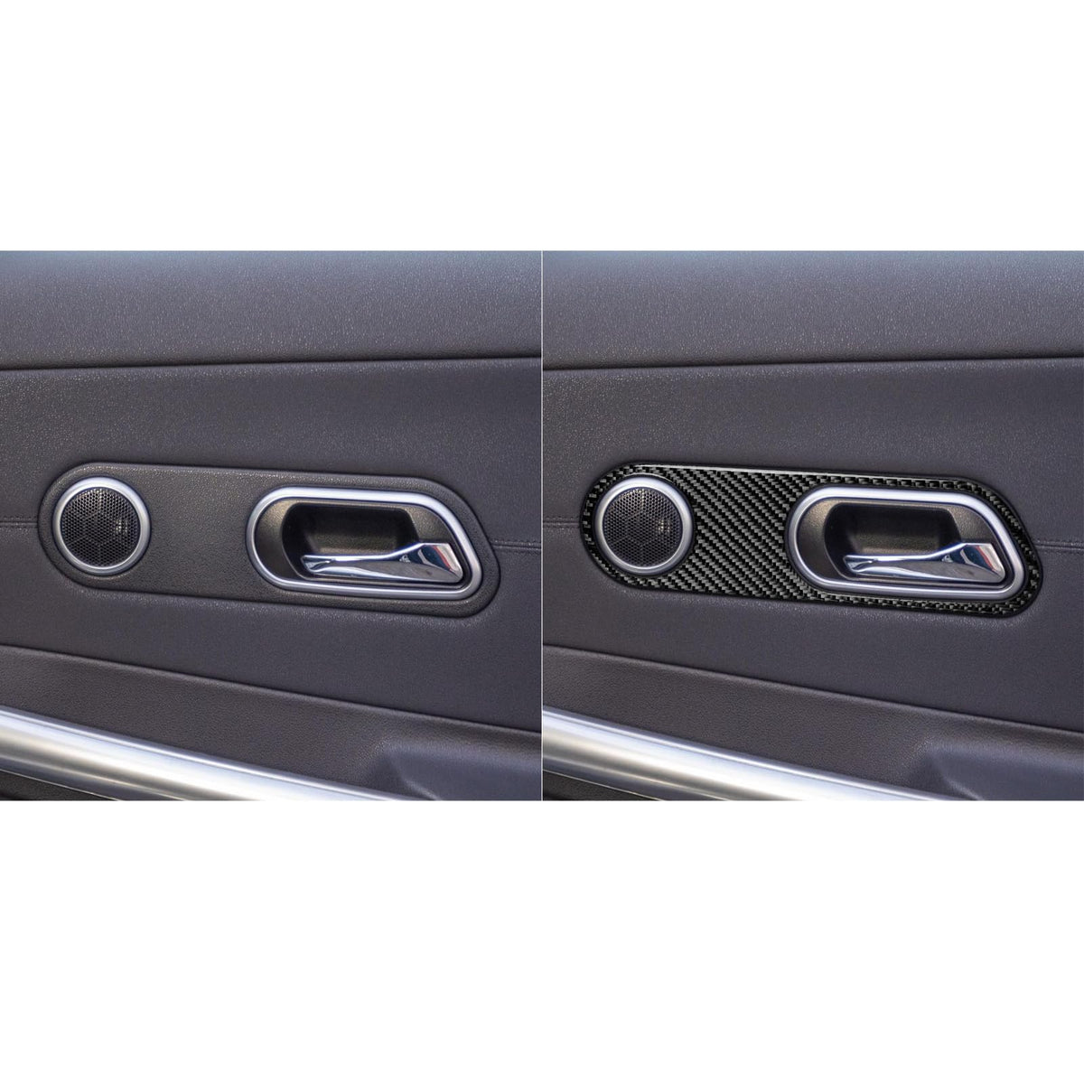 GDFJGD Inner Door Handle Pull Trim for Chrysler Crossfire 2003-2008 Black