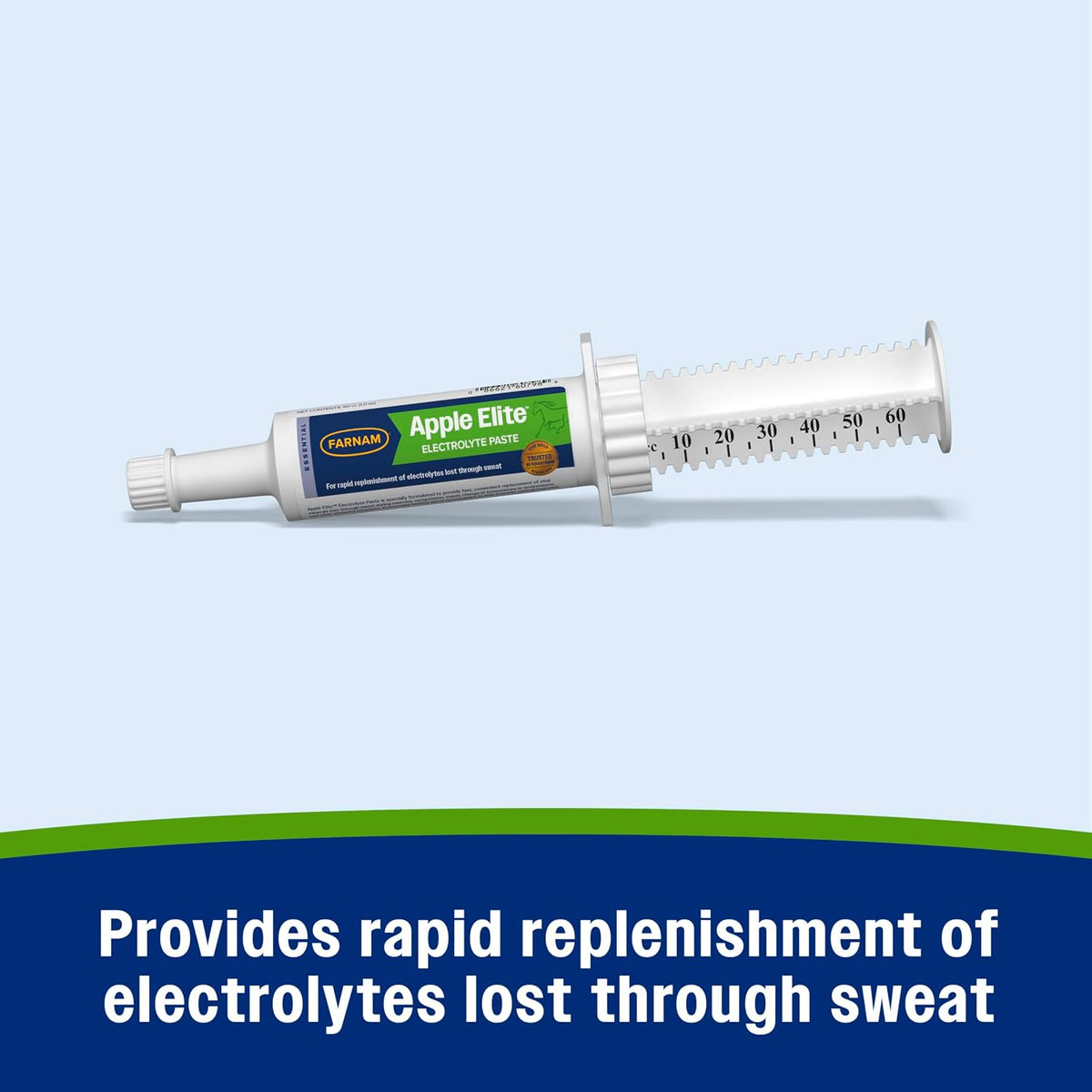 Apple Elite Electrolyte Paste Supplement for Horses, 60 cc Syringe