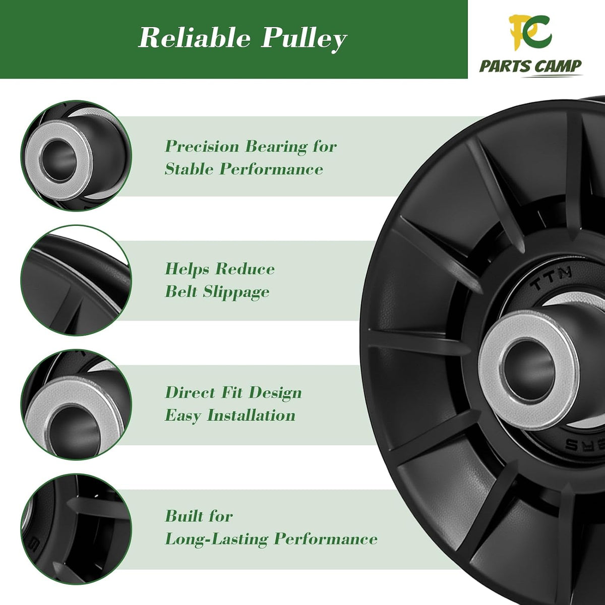 Parts Camp 194326 V-Idler Pulley for Craftsman/AYP/Poulan/Husqvarna