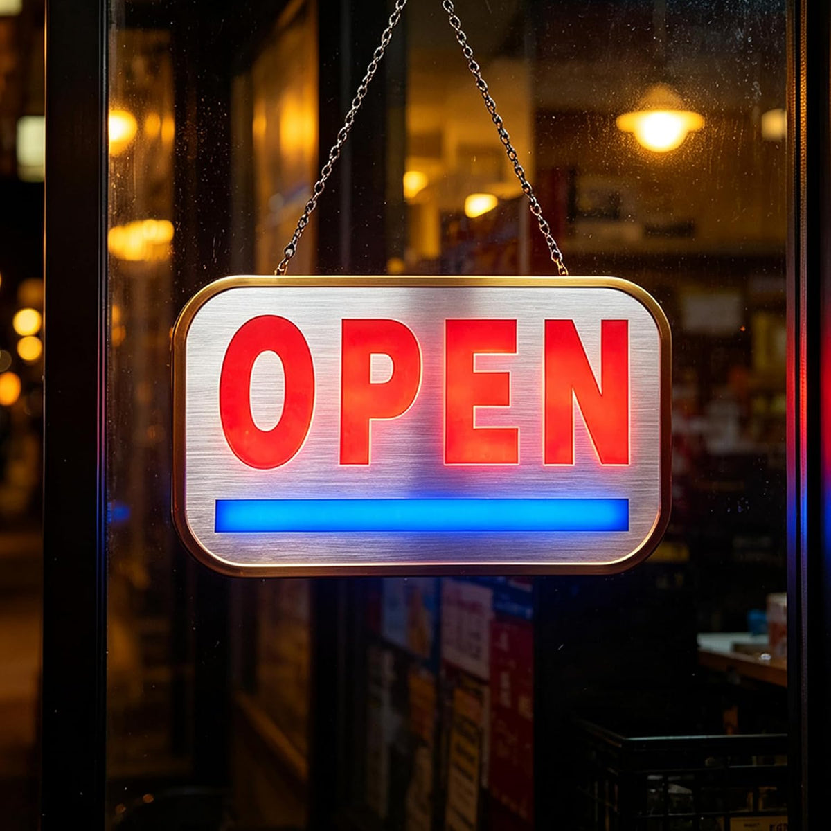 Led Open Signs for Business 16x9 in Neon Open Sign Led with Remote