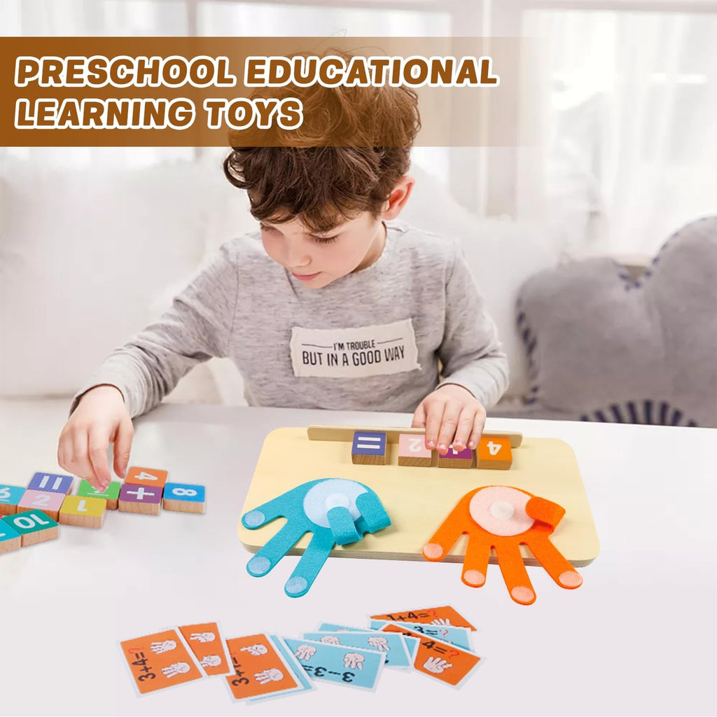 Preschool Learning Toys for Toddlers 3+ Years, Educational Number Counting Blocks for Kids, Homeschool Supplies for