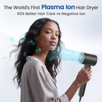 Hair Dryer with Diffuser, 180,000 RPM High Speed Blow Dryer with Diffuser