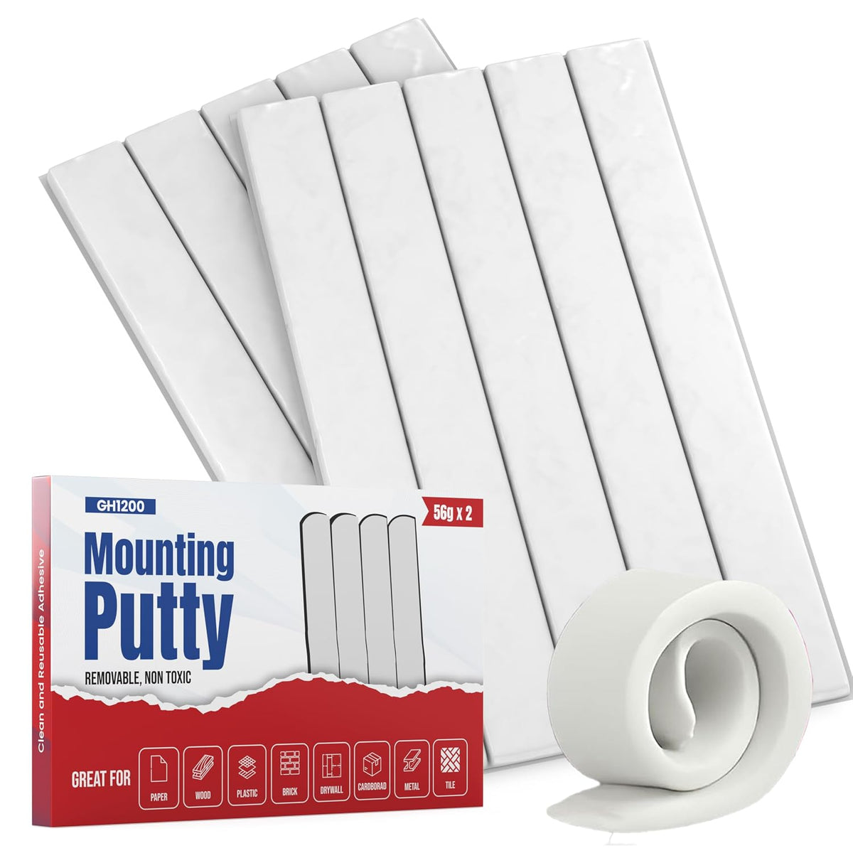 Sticky Tack Putty - Poster Putty for Walls no Damage with Strong Adhesive to Hang Pictures, Posters & Decorations