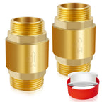 Solid Brass Spring Check Valve 1" NPT Male, Non Return Backflow Valve