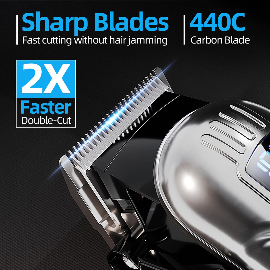 Low Noise Hair Clippers for Men & Women with 10 Color Guide Combs
