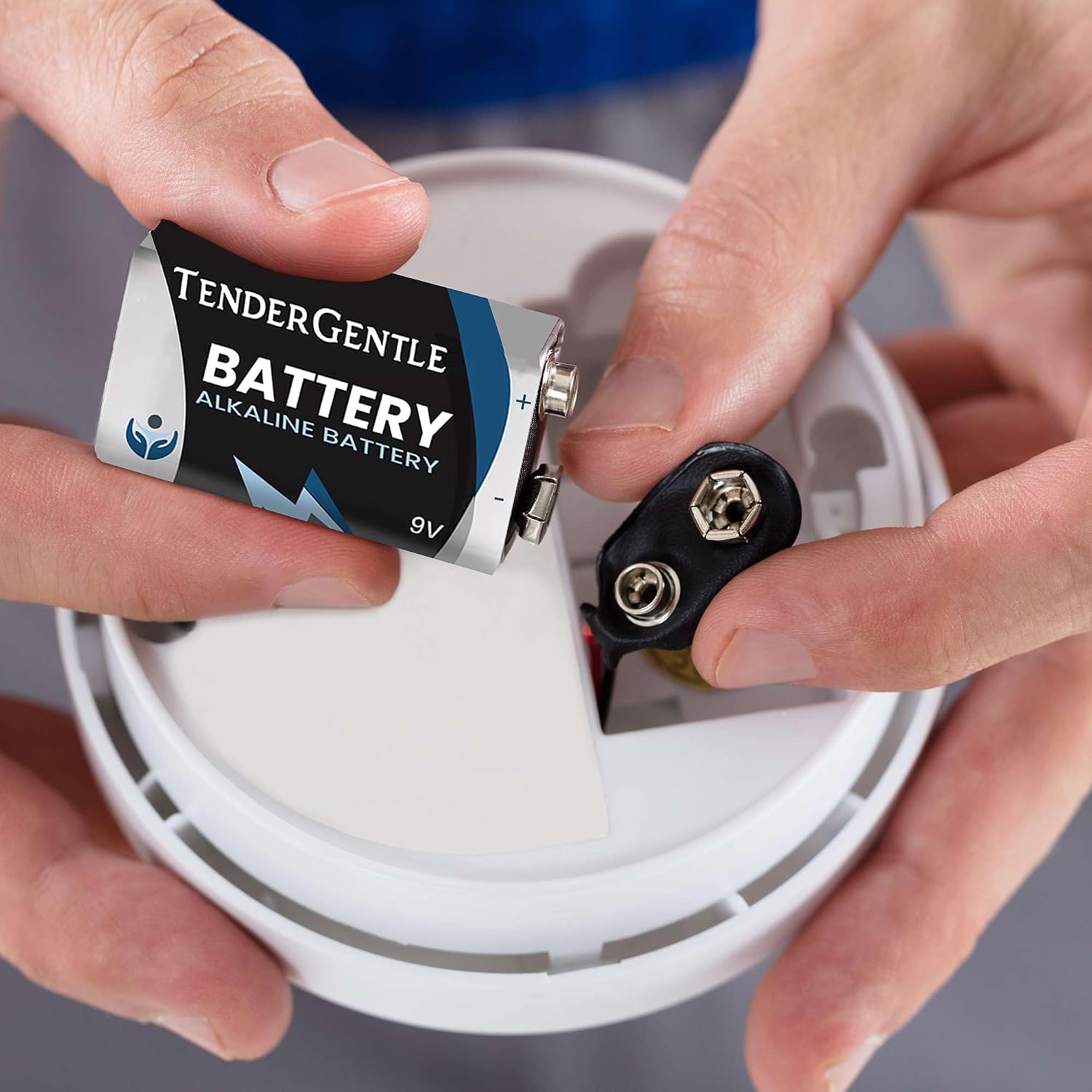 9 Volt Batteries 12 Pack - 9v Alkaline Batteries for Smoke Detectors, Carbon Monoxide Alarms, Security Systems