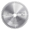 TCT Circular Saw Blade, 6 Inch, 60T | Carbide-Tipped for Table & Miter Saws, Fine Finish, Cuts Metal, Wood, Mild