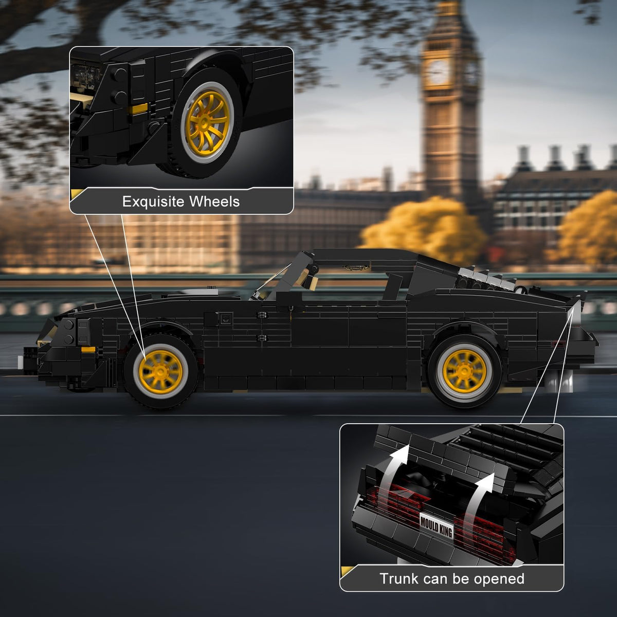Classic Supercar Building Set, 1557 PCS MOC Sport Car Model Kit