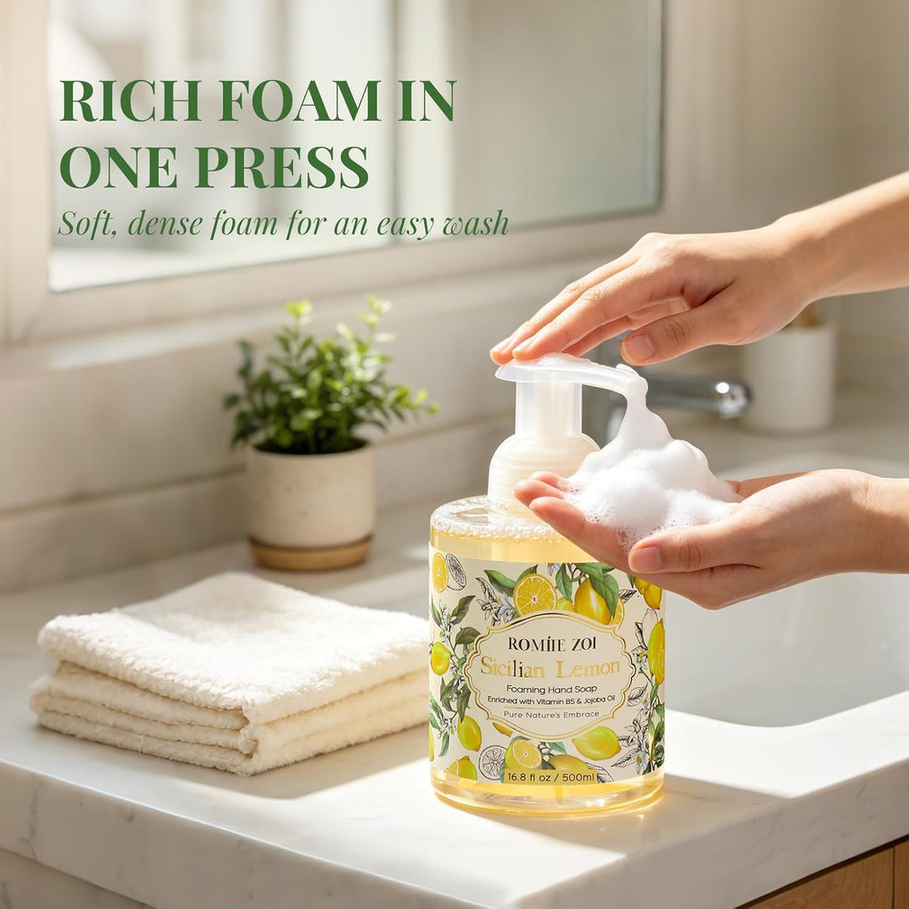 Foaming Hand Soap, Sicilian Lemon, 500ml/ 16.8fl.oz