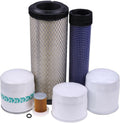 Solarhome 1000/2000 Hour Maintenance Filter Kit 7324347 Compatible with Bobcat E32 And E35 Excavators-6pcs