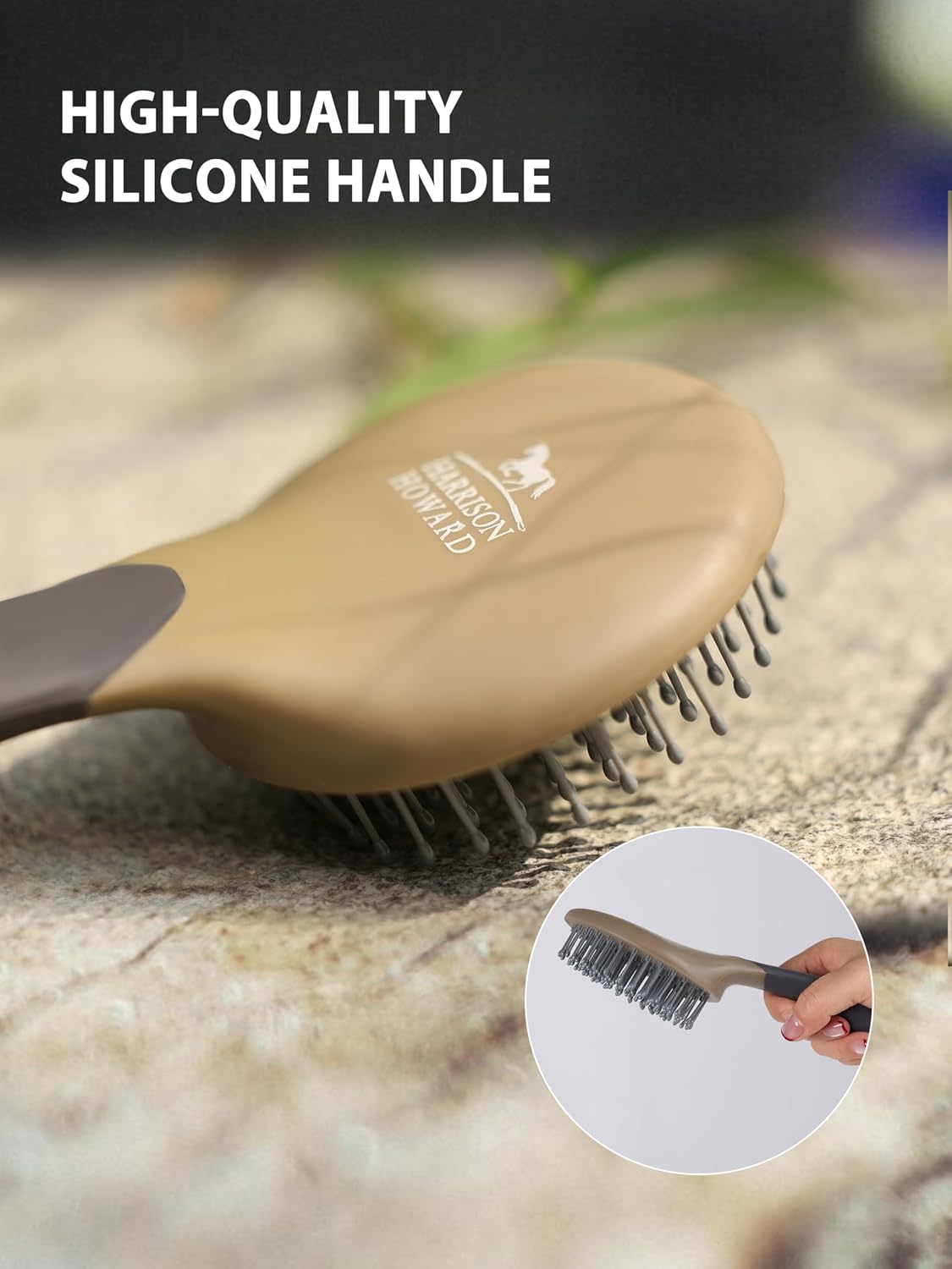 Horse Grooming Brushes Kit 7 pieces with Organizer Tote