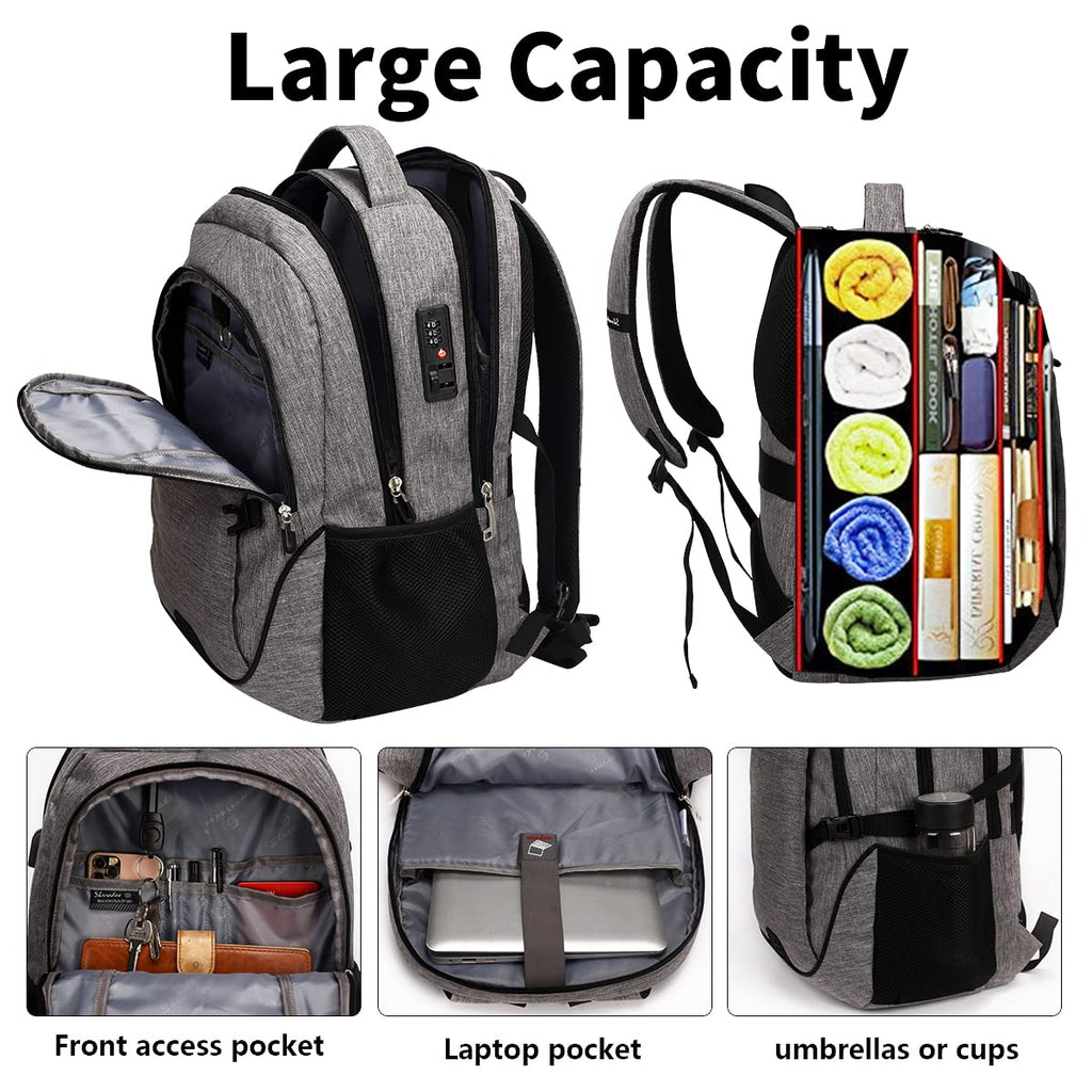 Travel Laptop Backpack for Men Women, College High Schoolbag