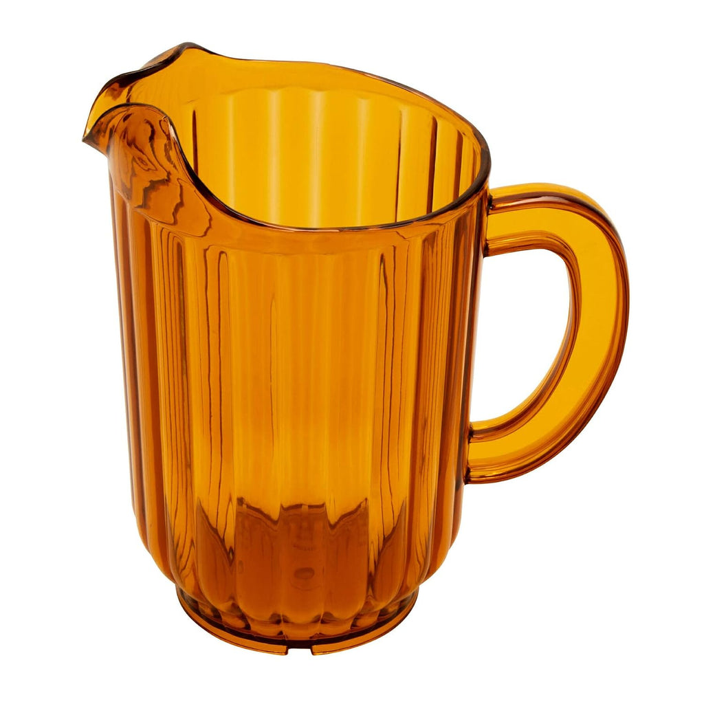 G.E.T. 60 oz Amber Plastic Pitcher with Handle