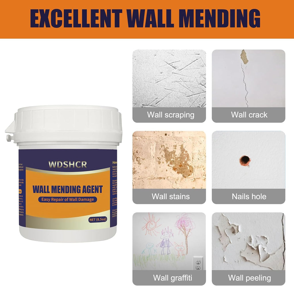 Drywall Repair Kit Drywall Hole Repair Patch Kits Wall Spackle Repair Paste with 8.5OZ White Wall Repair Putty with