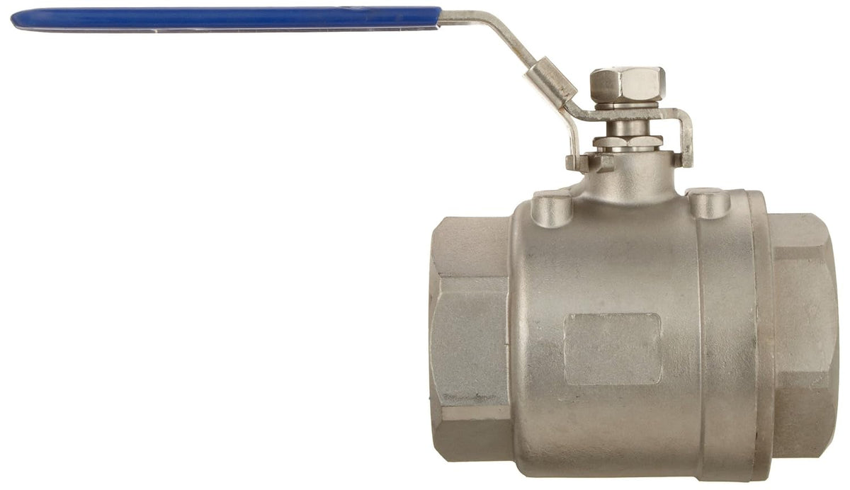Dixon SSLBV200 Stainless Steel 316 Ball Valve, Locking Handle, 2" NPT Female