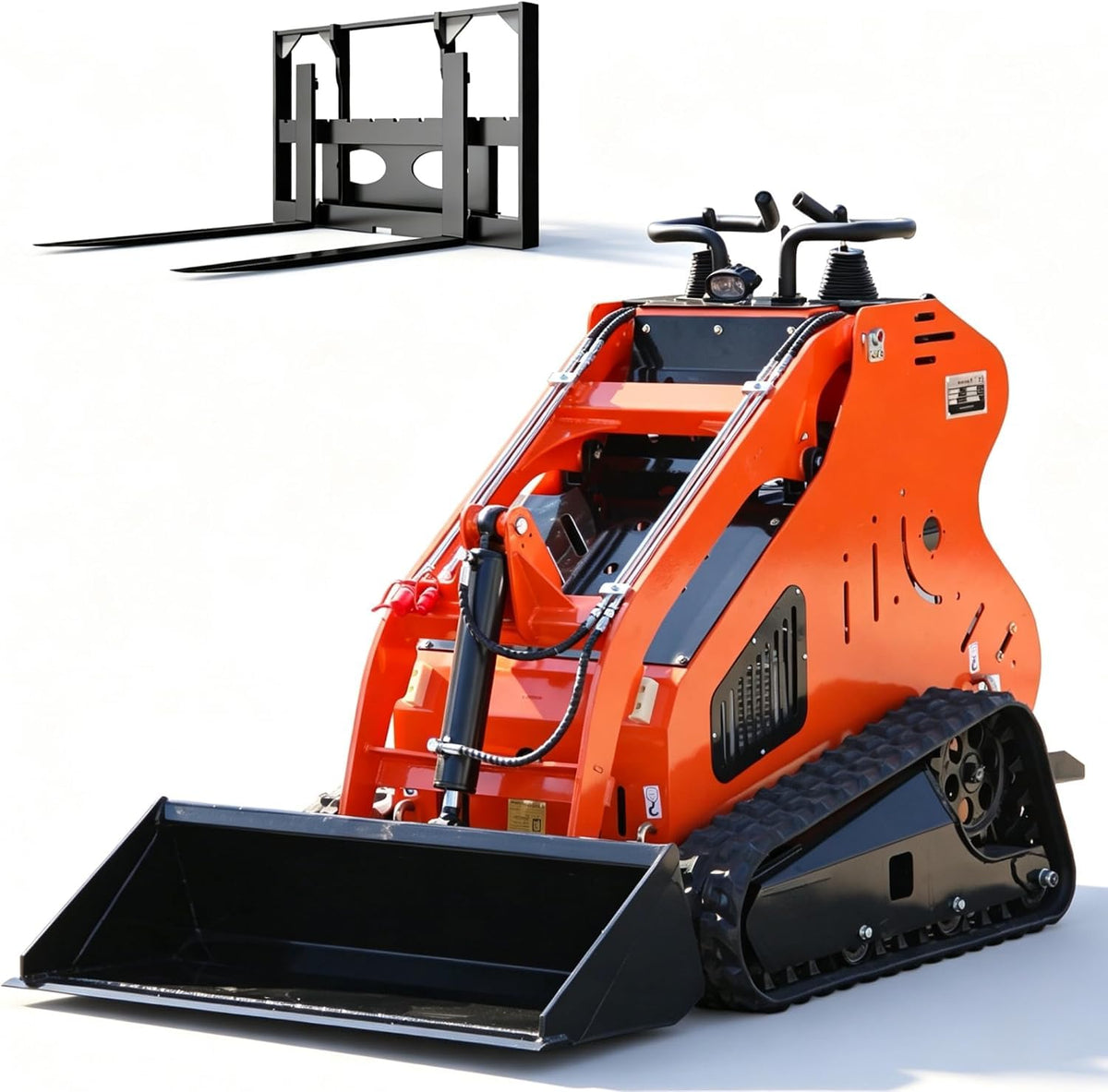 DS360,Mini Skid Steer Loader 23HP Gas Powered Stand On Compact Track Loader