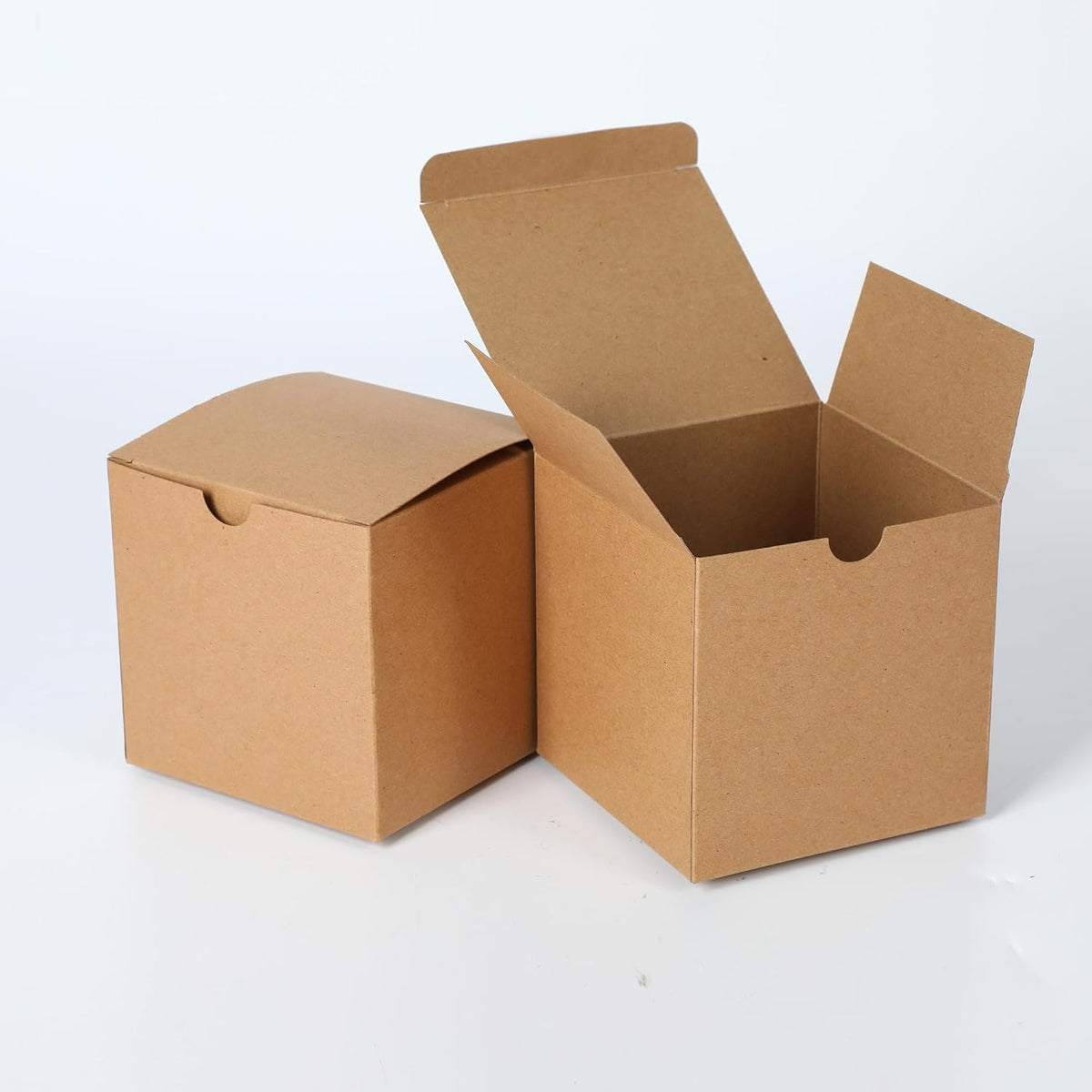 10Pcs Kraft Gift Boxes |6x6x6 Inches Square Boxes with Lids | Medium Gift Boxes Suitable for Party, Wedding