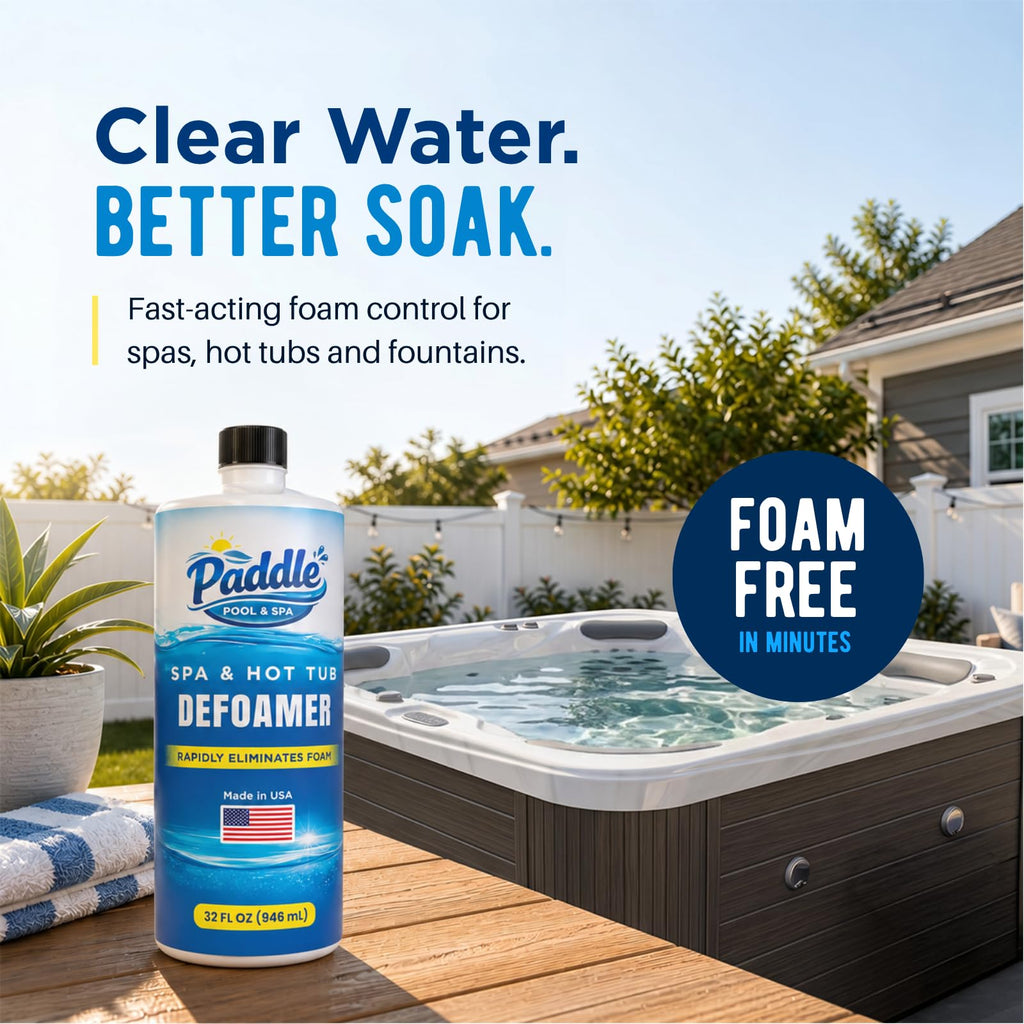 Hot Tub Defoamer - 32oz Concentrated Spa Anti Foam Liquid