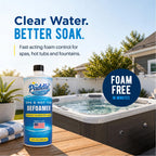 Hot Tub Defoamer - 32oz Concentrated Spa Anti Foam Liquid