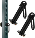 2 Pack Power Cage Squat Rack Home Gym Equipment Attachments Accessory Fits 3x3 Rack with 1" Hole for Power Strength