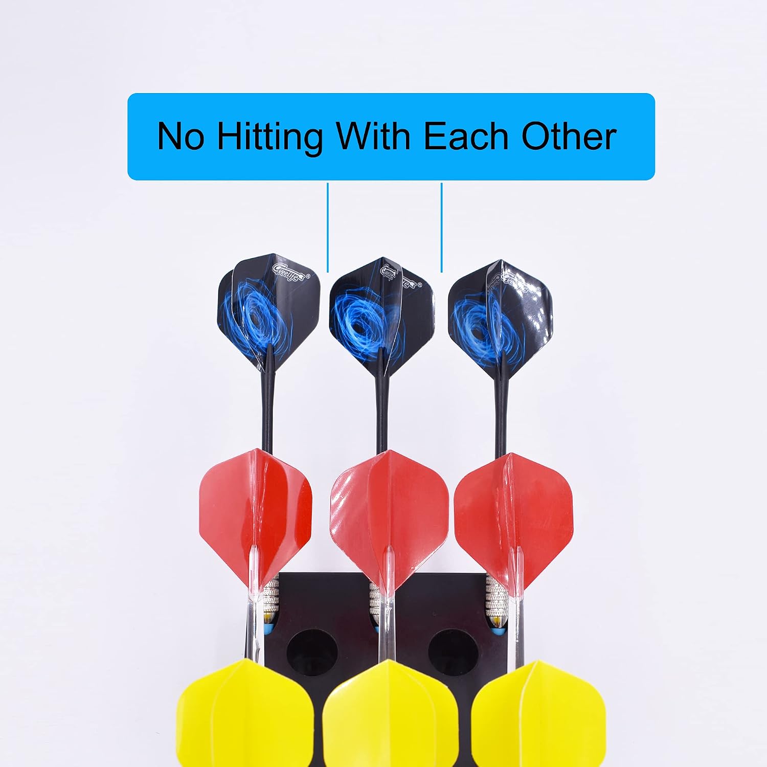 Dart Holder Wall Mount/Stand/Caddy/Display Rack Storage -Plastic -Hold 15 Steel or Soft Tip Darts W Screws -No Darts