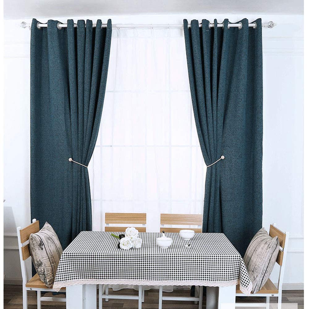 6 Pack Magnetic Curtain Tiebacks, Decorative Curtain Holdbacks for Window Décor (Coffee)