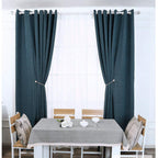 6 Pack Magnetic Curtain Tiebacks, Decorative Curtain Holdbacks for Window Décor (Coffee)