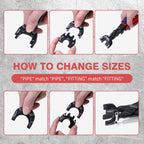 PLANEKO Disconnect Tongs Tool Sized 1”, 3/4”, 1/2” Remove for Pipe Fitting