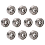 JIUWU 10Pcs MR83ZZ 3x8x3mm Miniature Deep Groove Ball Bearings
