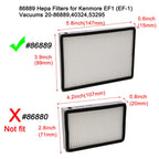 EZ SPARES EF1 Filter 86889 Compatible with Kenmore & Panasonic, 3 Pack