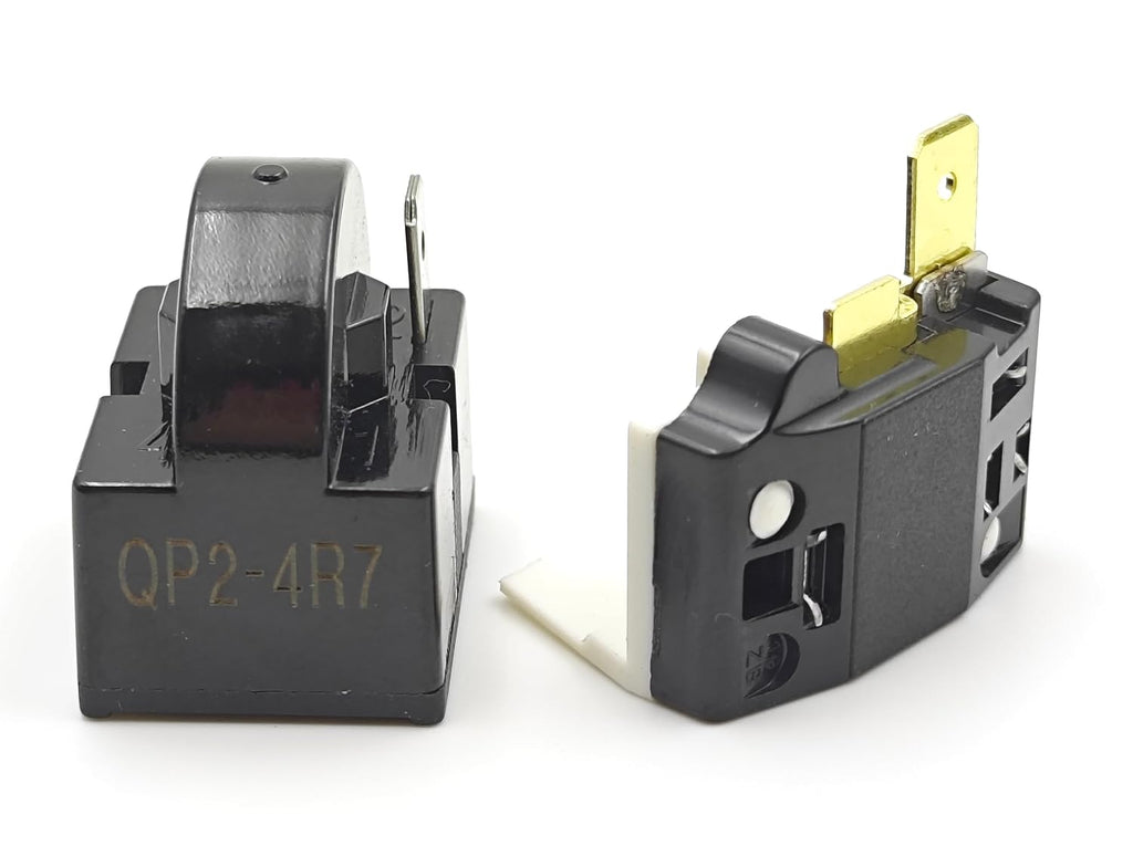 Compressor Start Relay 4.7 Ohm 1-Pin PTC Overload Kit | Compatible with Mini Fridges Compact Refrigerators Beverage