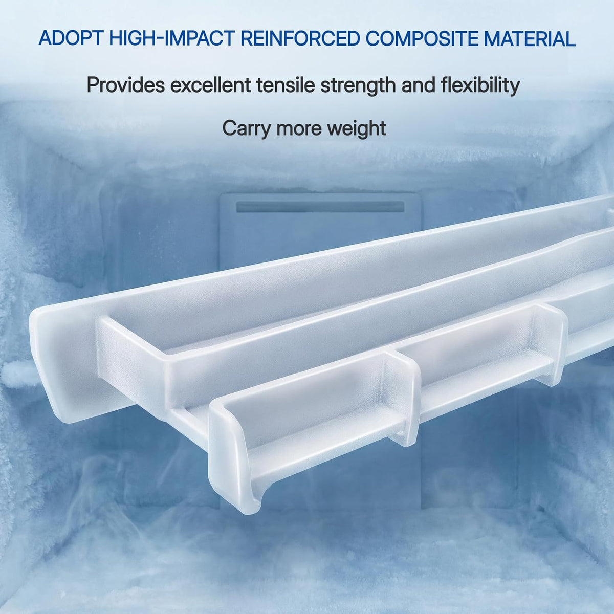 WPW10671238 Refrigerator Crisper Drawer Center Slide Rail fit for W10671238
