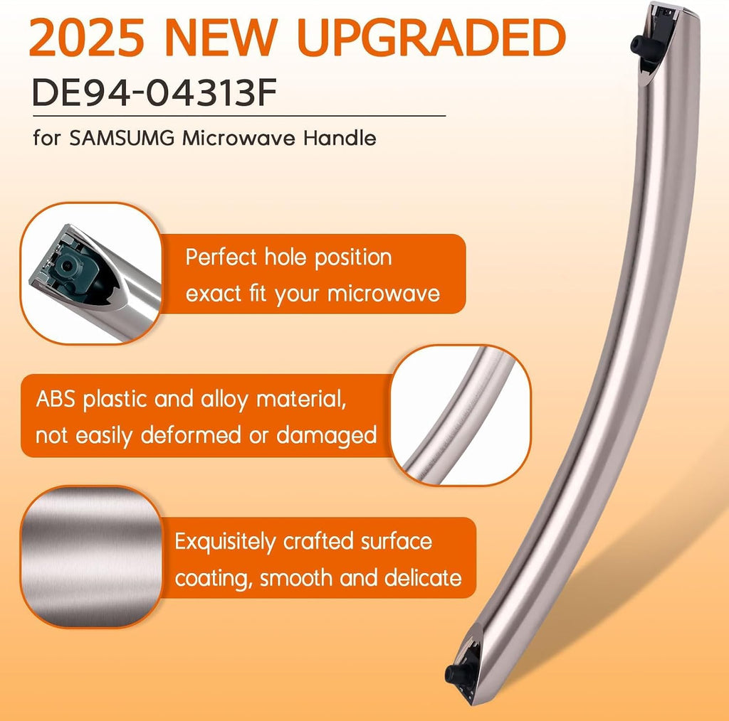 2026 Upgraded ME16A4021AS Microwave Door Handle for Samsung, Silver