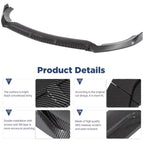 Front Bumper Lip Kit Splitter Spoiler for Mercedes E-Class W213 2017-2020